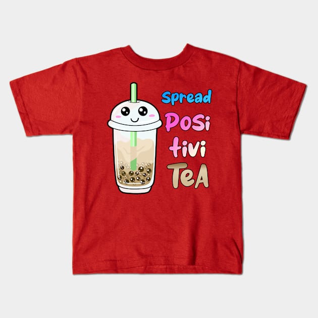 Milk tea Kids T-Shirt by CurryssArt